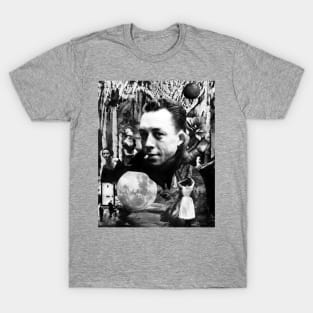 Albert Camus French Philosopher Absurdism Stoicism Book T-Shirt